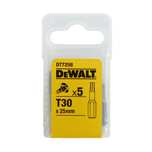DeWalt DT7258-QZ – Satz Mit 5 Stück 1/4 Zoll Torx Schrauben Größe TX30