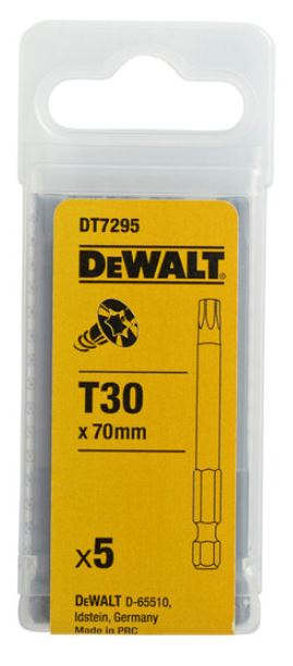 DeWalt DT7295-QZ – Satz von 5 Stück 1/4 Zoll Torx Schrauben TX30
