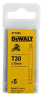 DeWalt DT7295-QZ – Satz von 5 Stück 1/4 Zoll Torx Schrauben TX30