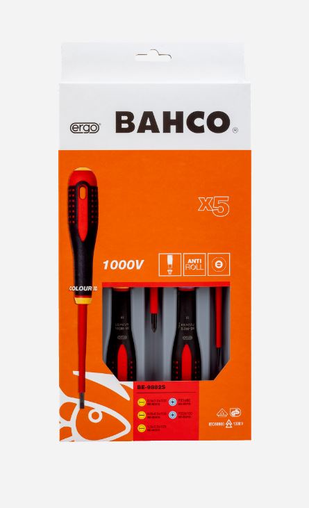 Bahco Schrauben-Set BE-9882S 1000 V Isolierte ERGO
