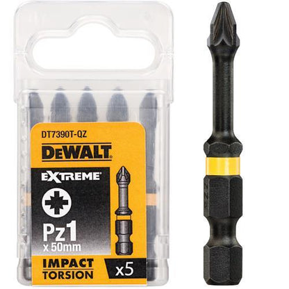 DeWALT Schlagbits DT7390T-QZ 18 V Pozi 1 PZ1 Torx Set
