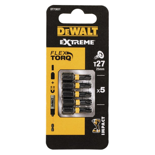 DeWALT Torsion TX27 Schlagräder – Flexi-Torsion-Zone für Reduzierte Belastung
