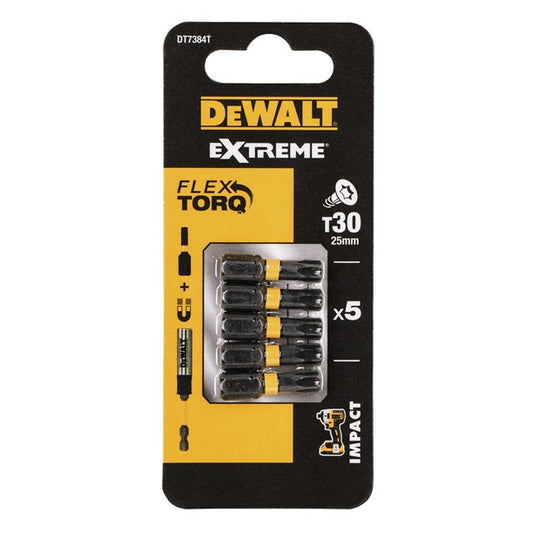 DeWALT Torsion Bits DT7384T 18 V TX30 Flexi Torsion Zone