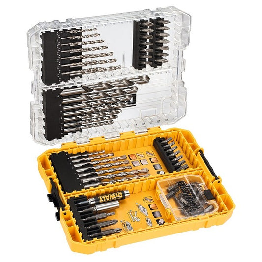 DeWALT 72 Bohrer-Set für Beton und Metall – Hochwertiger Gehäuse und Erweiterungsmöglichkeiten