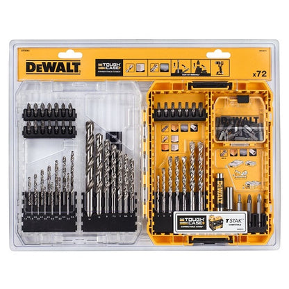DeWALT Bohrer-Set 18 V 72-Tlg Beton Metall Profi Set