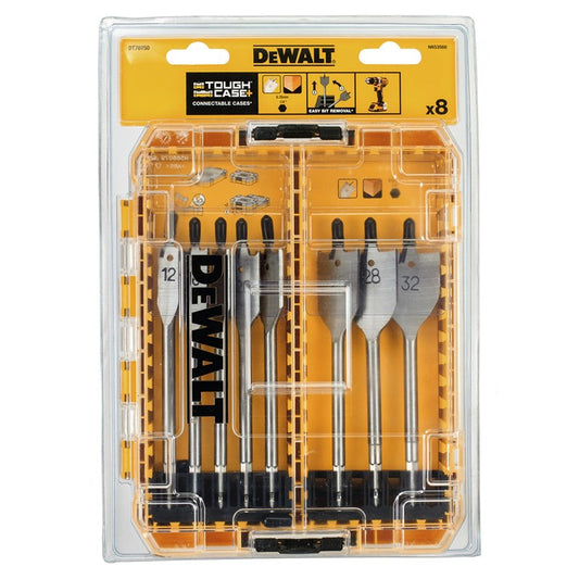 DeWALT Holzbohrer-Set 18 V 8-Teilig Chrom-Vanadium