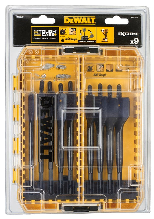 DeWALT Holzbohrer DT70751-QZ 18 V EXTREME 9Teilig Set