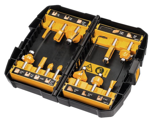 DeWalt HM Oberfräsen-Bit-Satz DT90016-QZ – Profi-Fräser Mit Hochwertigen Hartmetallklingen