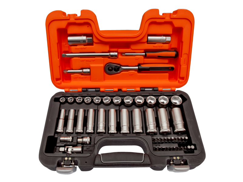 Bahco S330L Steckschlüssel Set 53 Teile – Hochwertiger Legierter Stahl