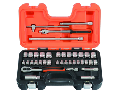 Bahco Steckschlüsseleinsätze S380 18 V 38 Teile Set