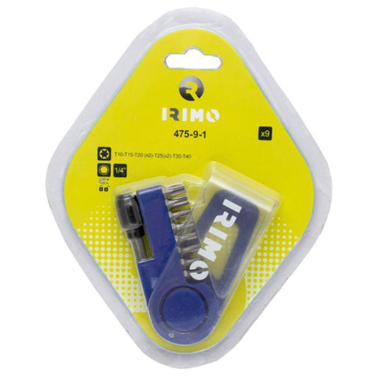Irimo Steckschlüsselsatz 1/4 Zoll Magnethalter Torx 9teilig