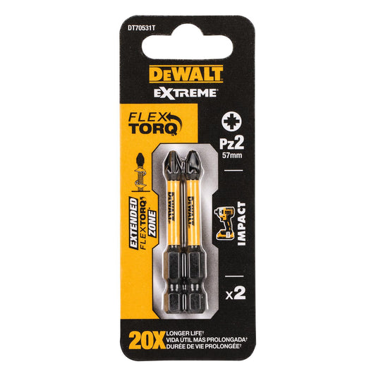 DeWalt Schlagscheiben PZ2 50mm 18 V Set FlexTorque