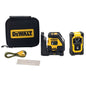 DeWalt Kreuzlinienlaser Set 30m – Integrierter USB Aufladbarer Akku