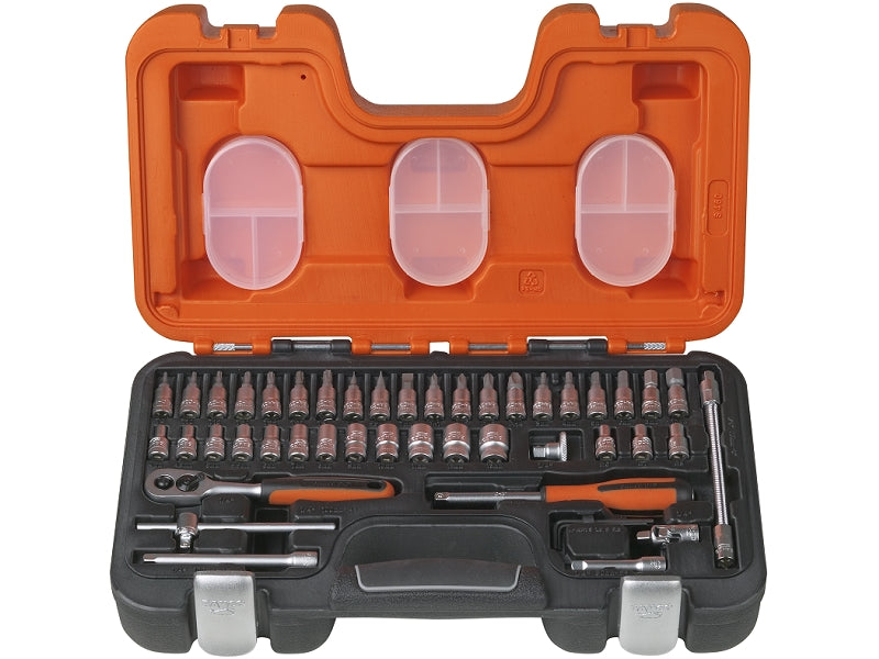 BAHCO Steckschlüsselsatz 1/4 Zoll S460 – 46-teilig Mit Hochwertigen Werkzeugen