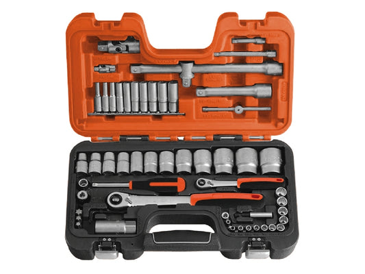 Bahco Steckschlüsselsatz S560 – 56-teiliges Set mit Vielseitigen Werkzeugen