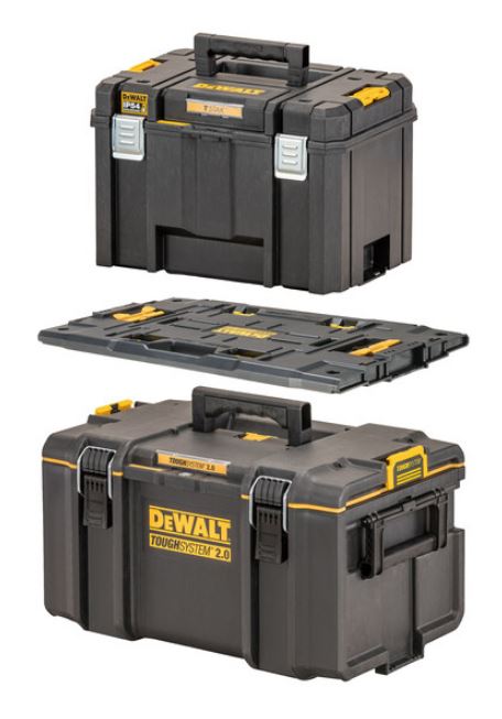 TStak Werkzeugkoffer-Set VI + ToughSystem DS300 – Staubdicht mit DeWALT Adapter