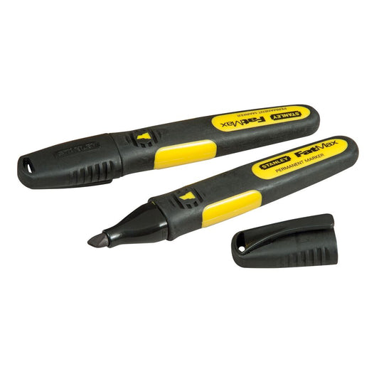 STANLEY FatMax Xtreme Marker Set 2 Stück – Wasserfeste Anwendung auf Verschiedenen Oberflächen