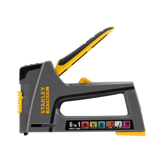 Stanley TR75 6W1 LD HD Hefter – Robustes Aluminiumgehäuse mit Anti-Jam-Funktion