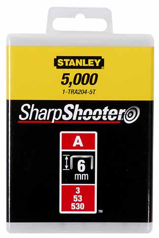 Stanley Stahlheftklammer A 6mm 1-TRA204-5T – Robuste und Langlebige Qualität