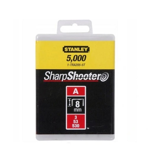 Stanley Stahlheftklammer A 8mm [1-TRA205-5T] – Robuste und Langlebige Klammern für Leichte Arbeiten