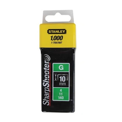 Stanley Stahlheftklammern G 10mm Rostbeständig Typreihe G