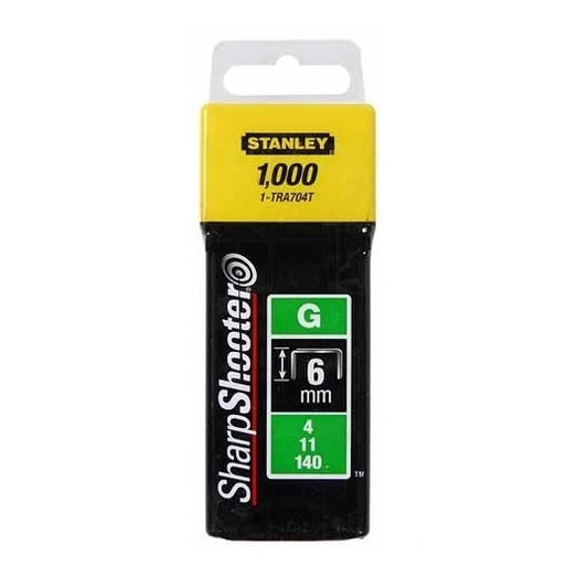 Stanley G 6mm Stahlheftklammern – Robuste und Langlebige Konstruktion