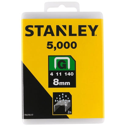 Stanley Stahlheftklammer G8mm Verzinkter Stahl Rostbeständig