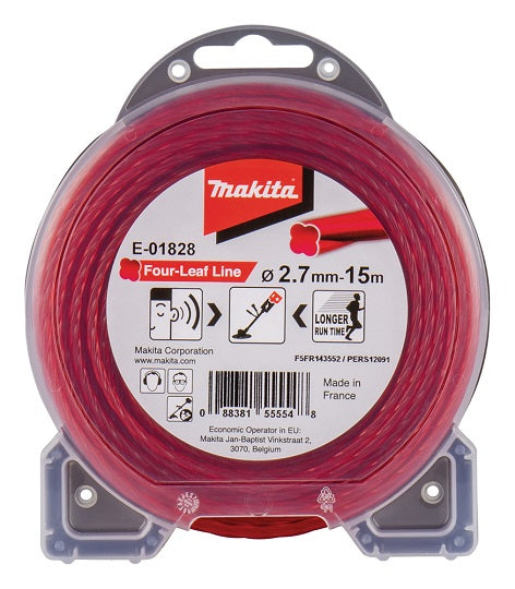 Makita E-01828 Nylonklee 2,7 mm – Effizienter Energieverbrauch für Trimmer